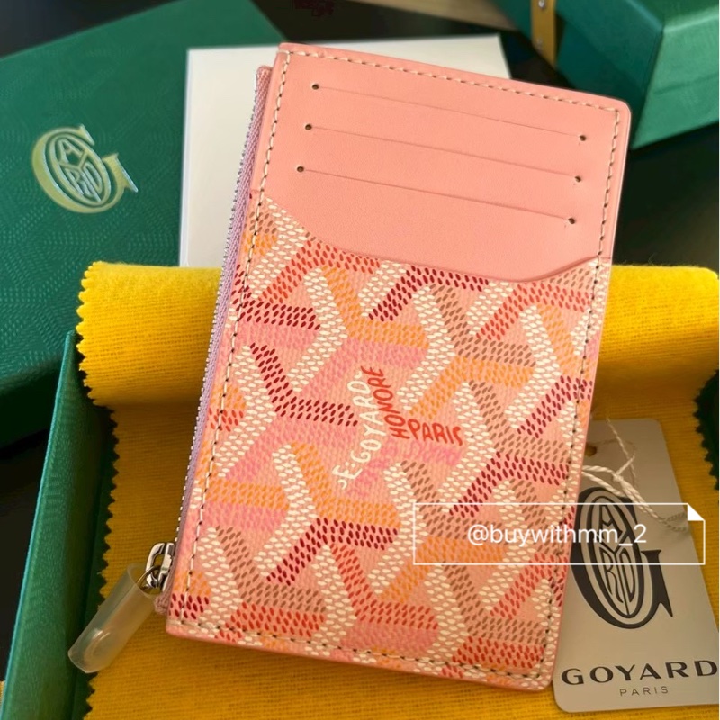 現貨💎Goyard 2026限定粉 一字拉鍊零錢包-0