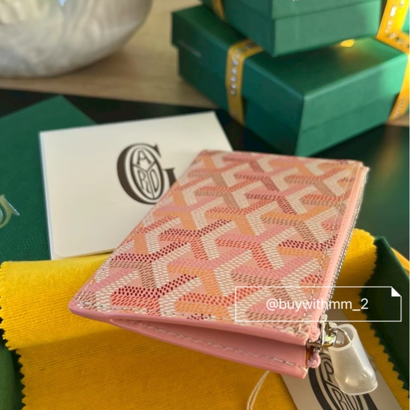 現貨💎Goyard 2026限定粉 一字拉鍊零錢包-1