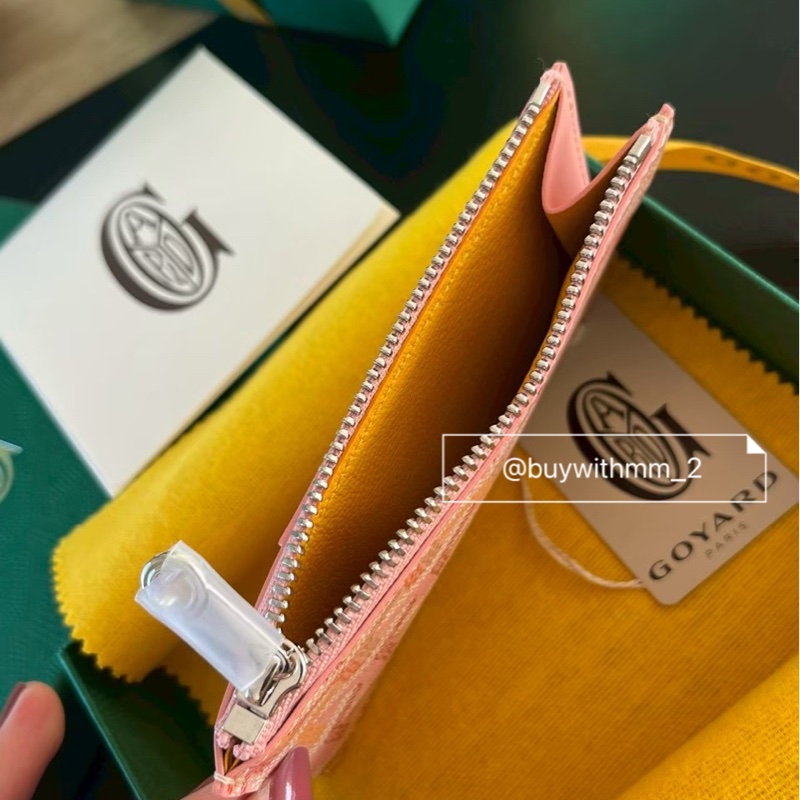 現貨💎Goyard 2026限定粉 一字拉鍊零錢包-3