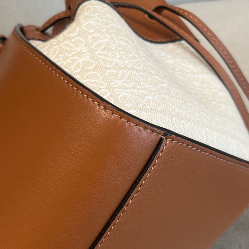 99新Loewe羅意威拼色mini Hammock吊床包 11*16*19 附件/紙卡/肩帶-6
