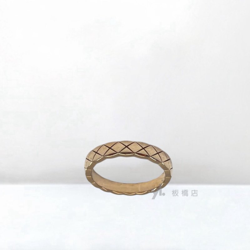 Y2016-CHANEL Coco Crush窄版18K白金戒指J11793-4