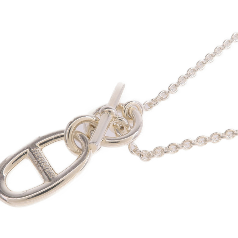HERMES 925純銀Chaine d'ancre Pendant項鍊-4