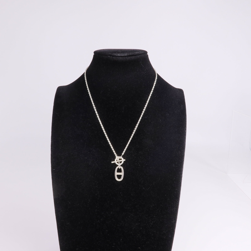HERMES 925純銀Chaine d'ancre Pendant項鍊-8