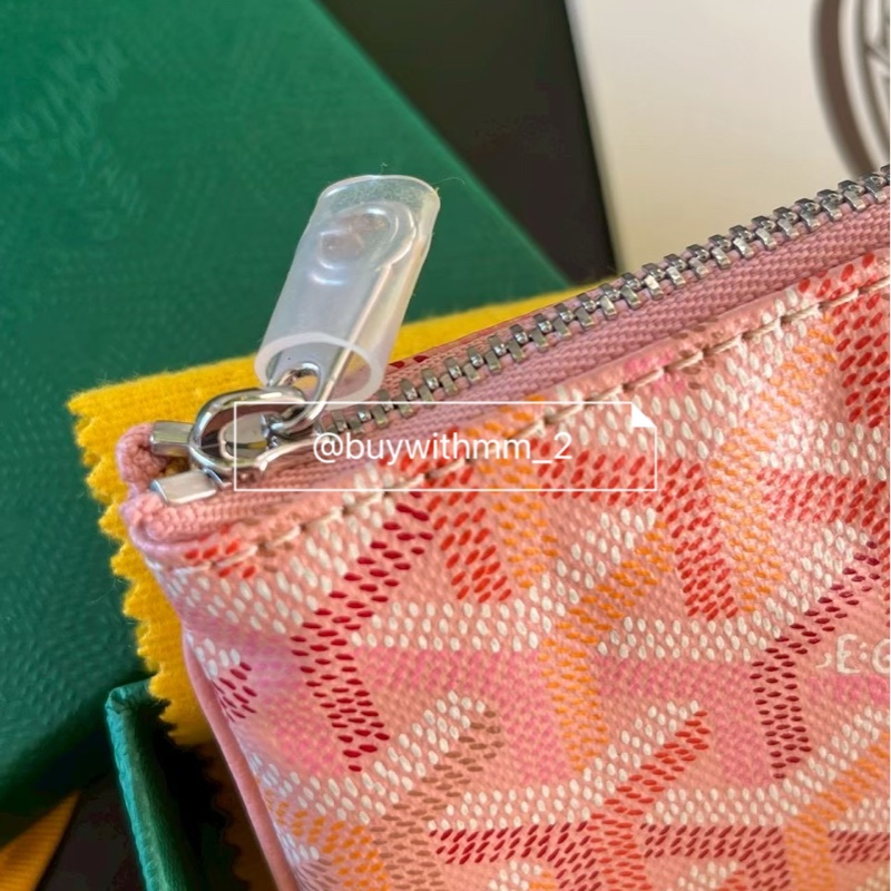 現貨💎Goyard 2026限定色 粉色一字拉鍊零錢包-3