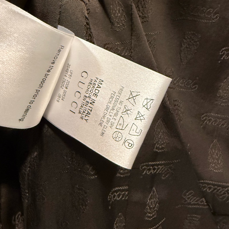 GUCCI 38號 紅絲絨西裝外套 修身 做工佳-9