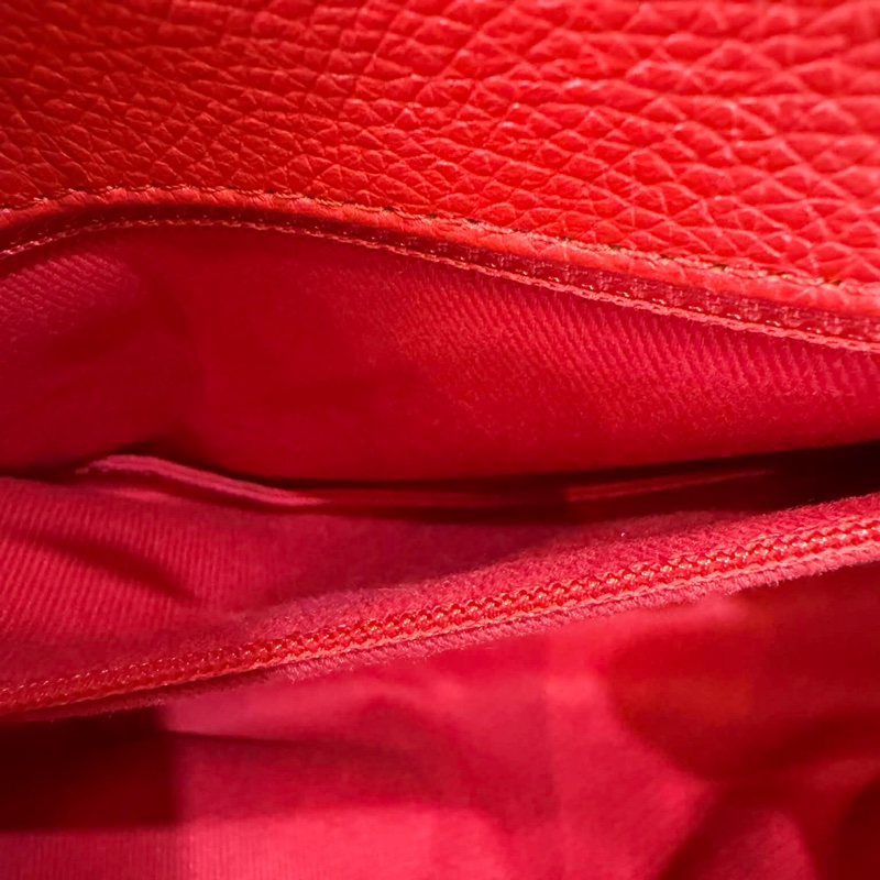 Chanel 小香荔枝皮轉扣口蓋包-14