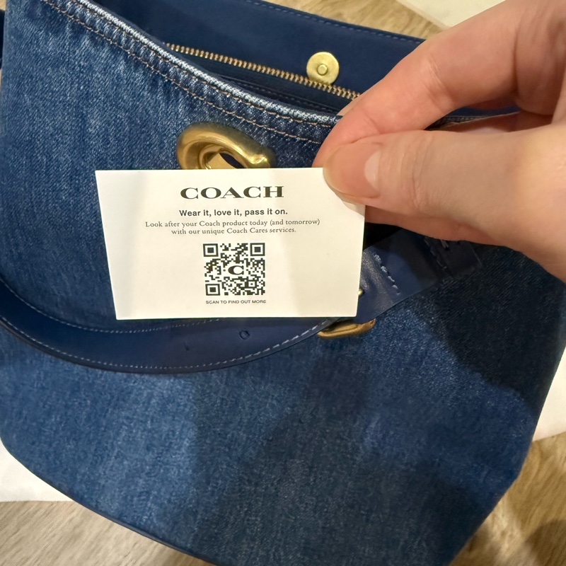 Coach WILLOW 柔軟水桶包 牛仔丹寧-29