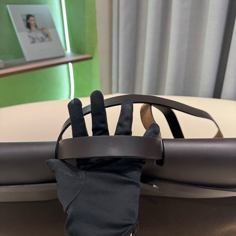 HERMES愛馬仕 Herbag Zip 50 銀扣 帆布拼Hunter牛皮 單肩斜挎手提包 50 男女同款情侶款 深古銅色/烏木色 Y刻 子袋/鑰匙掛/鎖/內膽 。-3