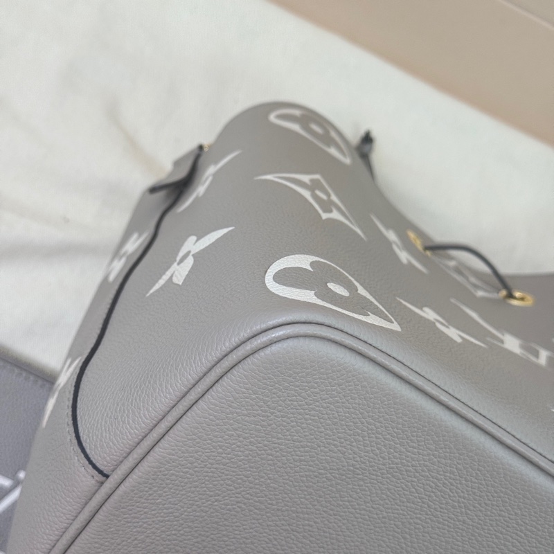 芯片款！ Louis Vuitton LV Neoneo MM 水桶包 大象灰 中號-7