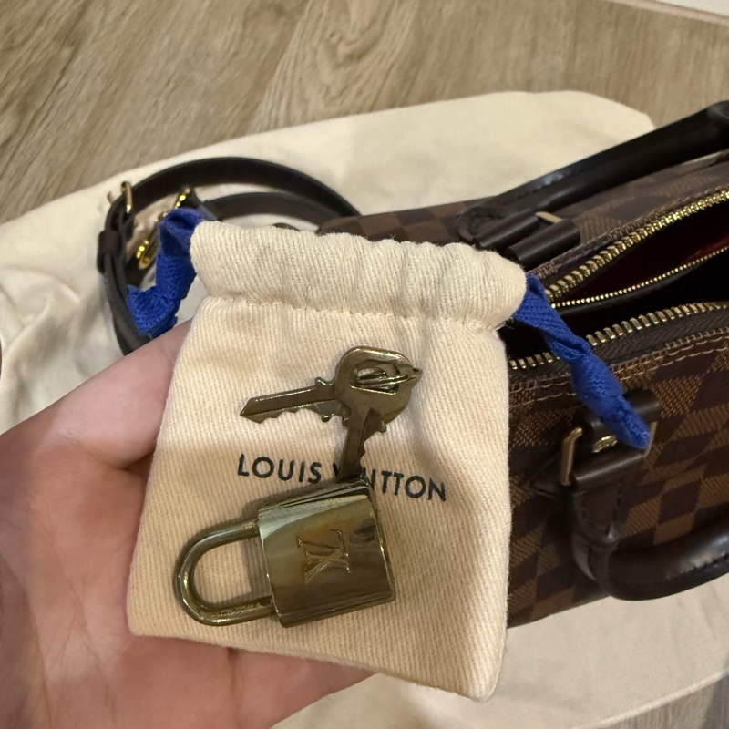 LOUIS VUITTON 棋盤格 SPEEDY 25 背帶款 LV-9