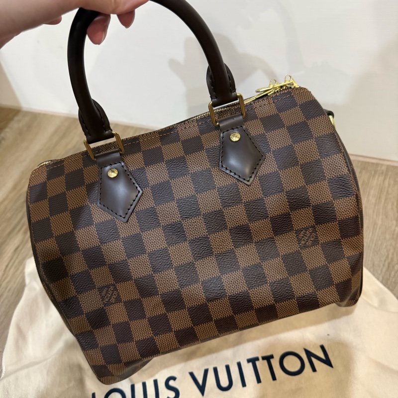 LOUIS VUITTON 棋盤格 SPEEDY 25 背帶款 LV-12