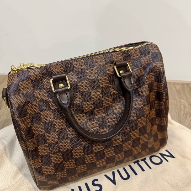 LOUIS VUITTON 棋盤格 SPEEDY 25 背帶款 LV-13