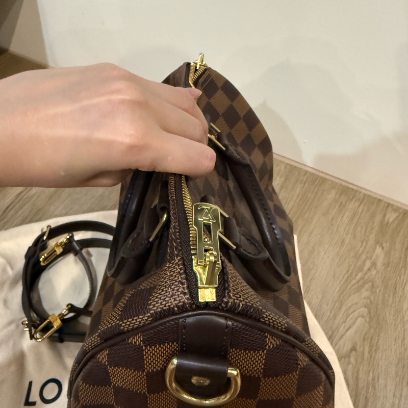 LOUIS VUITTON 棋盤格 SPEEDY 25 背帶款 LV-21