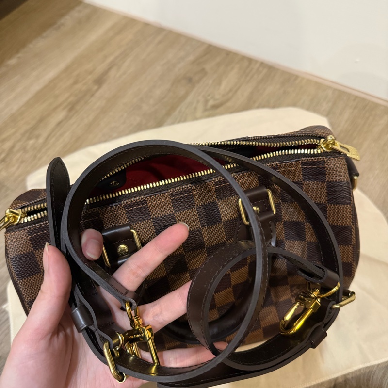 LOUIS VUITTON 棋盤格 SPEEDY 25 背帶款 LV-24
