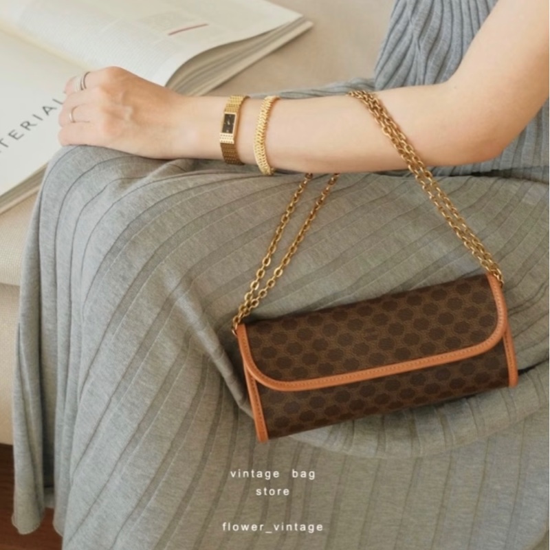 Celine 老花凱旋門手拿包 斜挎包-0