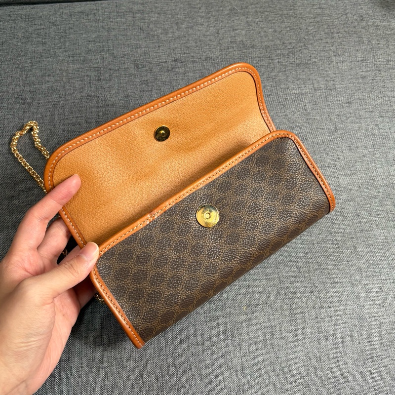 Celine 老花凱旋門手拿包 斜挎包-13
