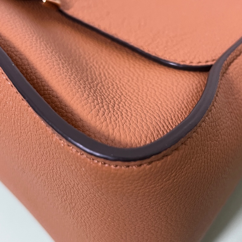 Tod’s托德斯 T Timeless深奶茶色牛皮斜背包肩背包-7