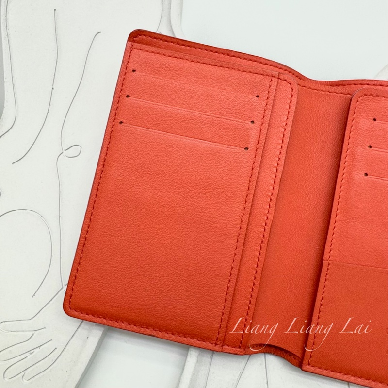 LOUIS VUITTON LV James亮橘色短夾-6