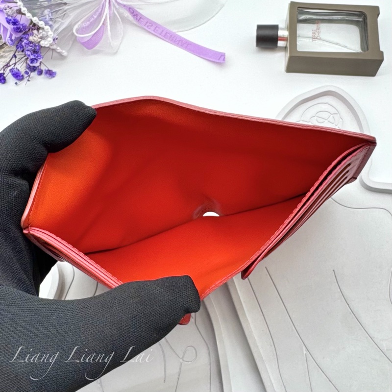 LOUIS VUITTON LV James亮橘色短夾-8