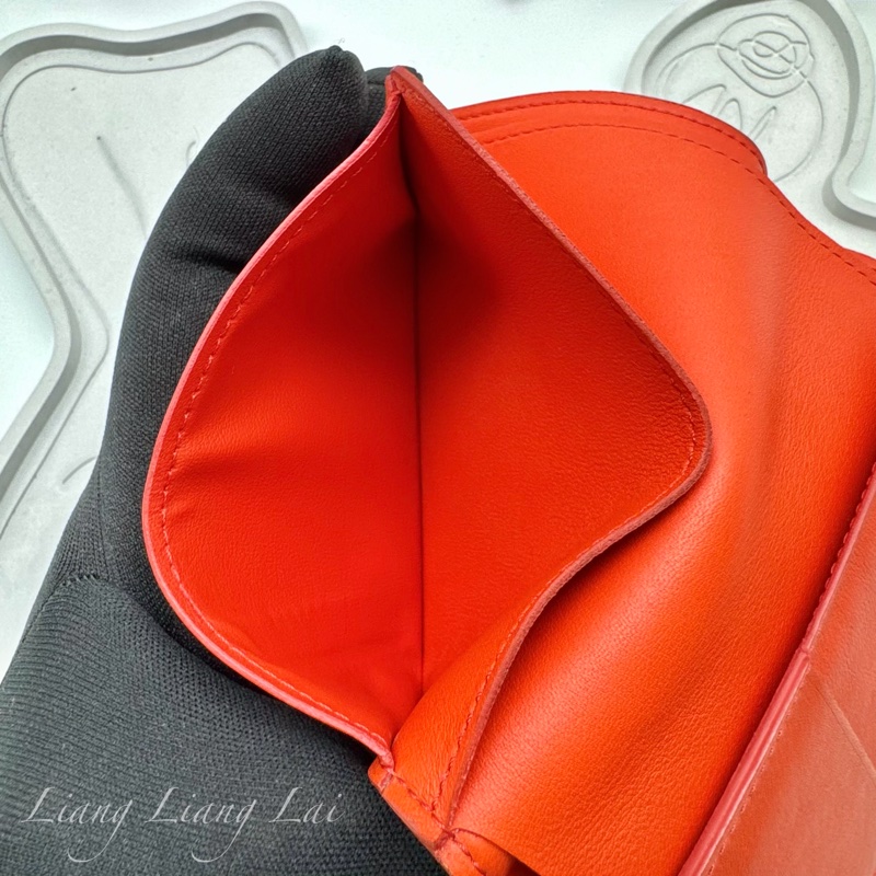 LOUIS VUITTON LV James亮橘色短夾-9