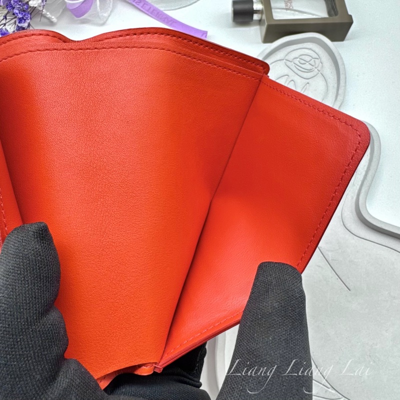 LOUIS VUITTON LV James亮橘色短夾-11