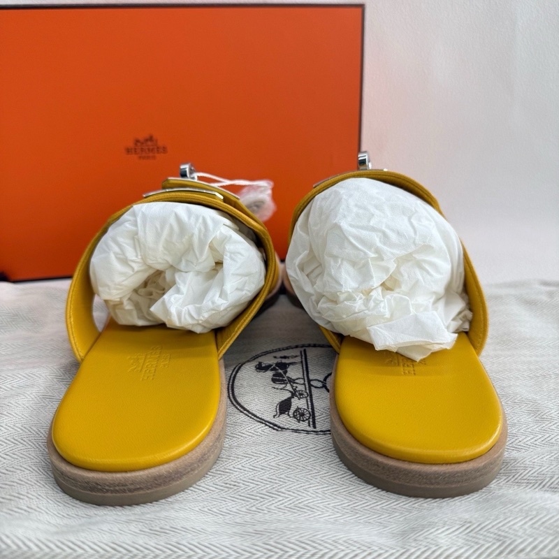 HERMES愛馬仕 Elixir 皮革山羊皮套腳平底 kelly銀扣35碼-5