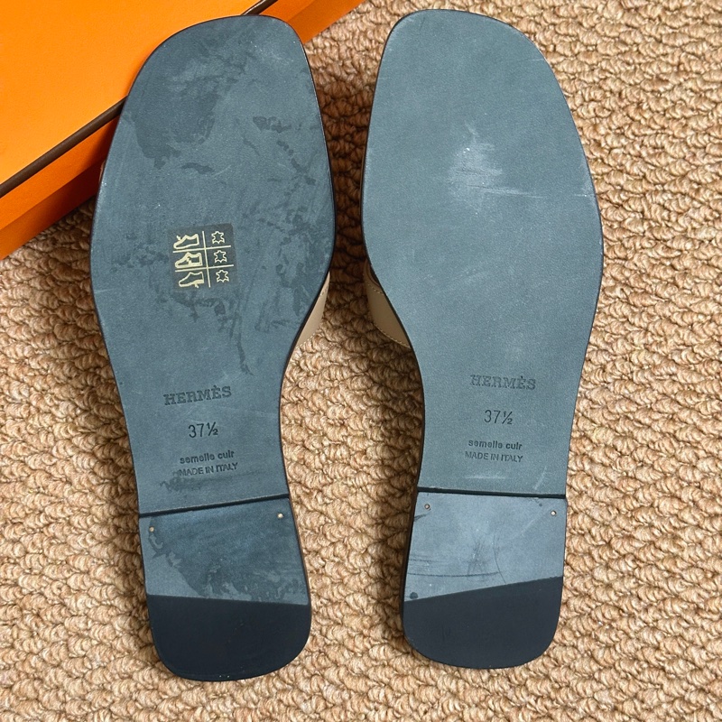 Hermes愛馬仕Oran拖鞋，37.5碼-1