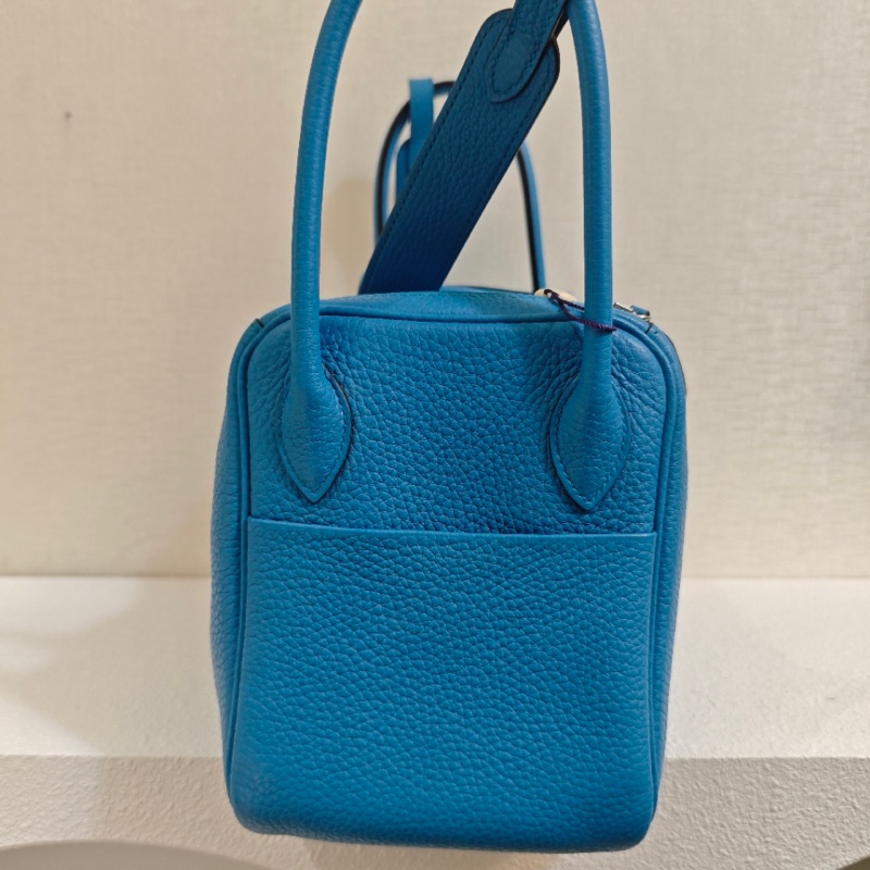 🌈Hermes💙Lindy 26💙坦桑尼亞藍內拼綠銀扣🌈98新🌈TC皮🌟lindy26🌟lindy🌟愛馬仕🌟-1