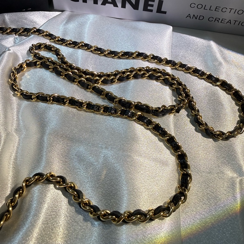 Chanel 經典魚子醬WOC｜黑金｜斜背鏈條包｜日本購入✨-9