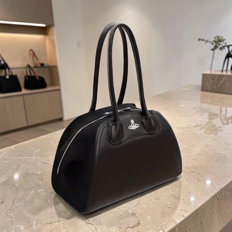 ⏰限時特賣 專櫃4萬9千8🌺Vivienne Westwood Shirley Holdall 麂皮保齡球包-2