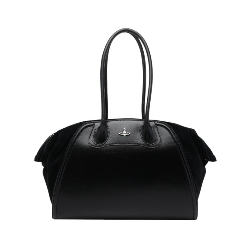 ⏰限時特賣 專櫃4萬9千8🌺Vivienne Westwood Shirley Holdall 麂皮保齡球包-4
