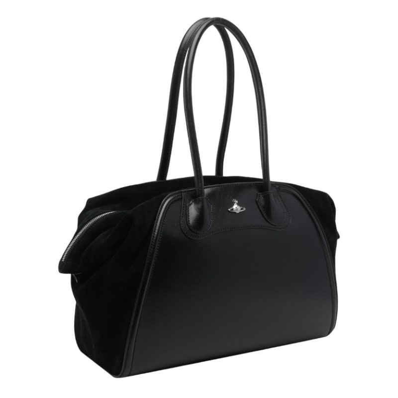 ⏰限時特賣 專櫃4萬9千8🌺Vivienne Westwood Shirley Holdall 麂皮保齡球包-7