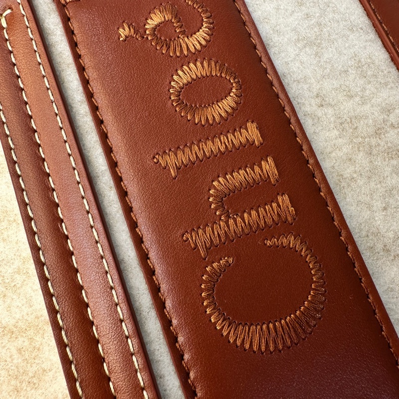 Chloe 毛呢Tote woody-4
