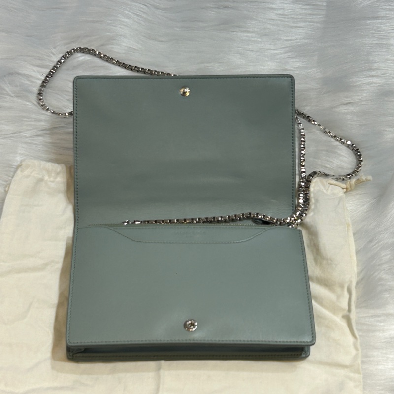 Balenciaga 巴黎世家經典銀扣鏈帶肩背包-8