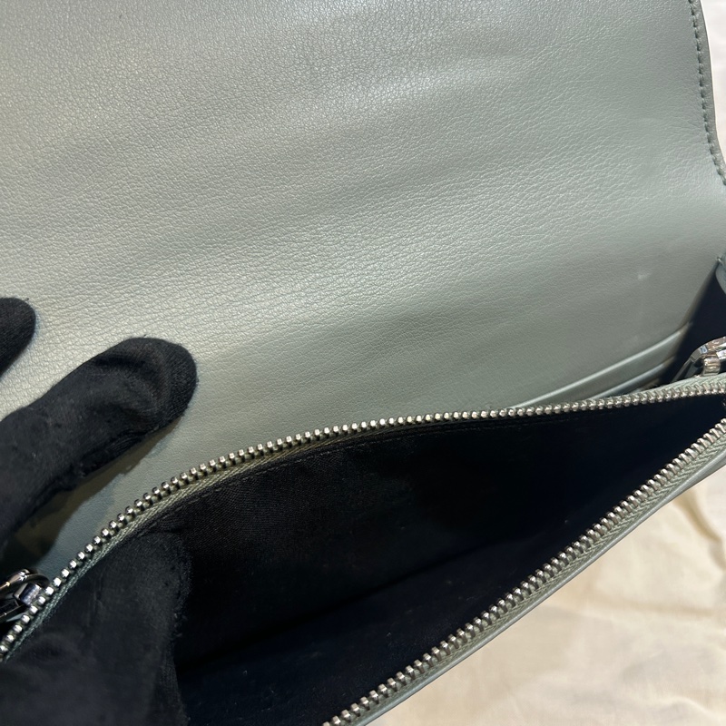 Balenciaga 巴黎世家經典銀扣鏈帶肩背包-11