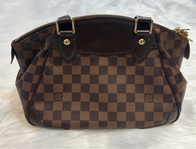 LV N51150 Damier Ebene 帆布 Brera 棋盤格手提包-1