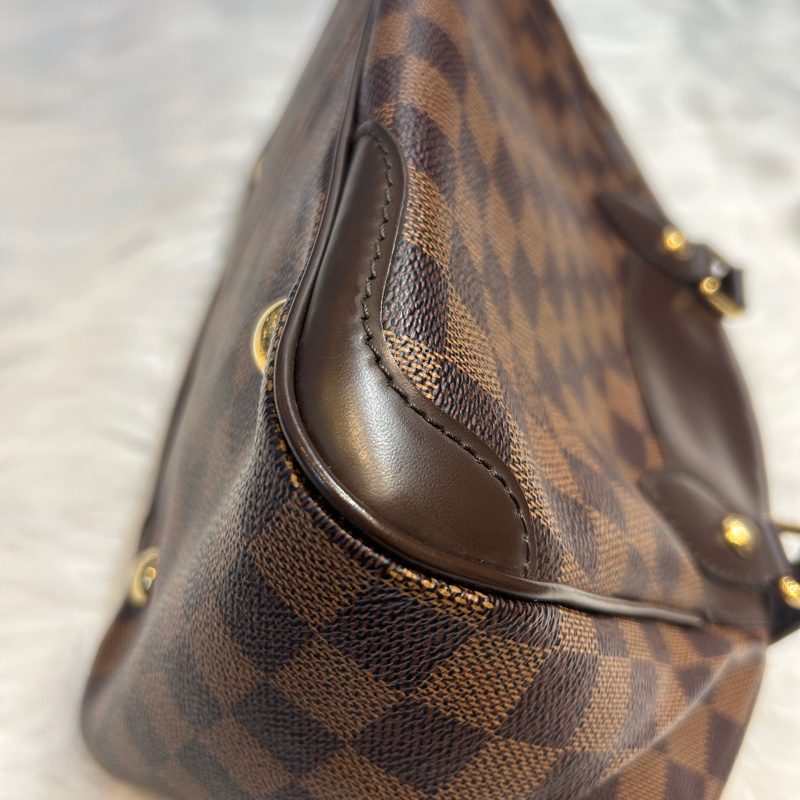 LV N51150 Damier Ebene 帆布 Brera 棋盤格手提包-15