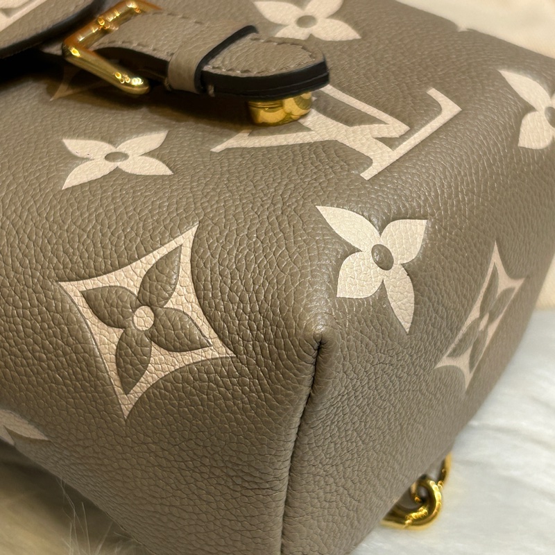 LV M80738 Tiny 雙色斑鳩灰色Monogram Empreinte 多功能後背包-11