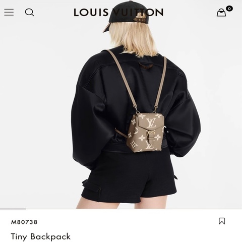 LV M80738 Tiny 雙色斑鳩灰 Monogram Empreinte 多功能三用包