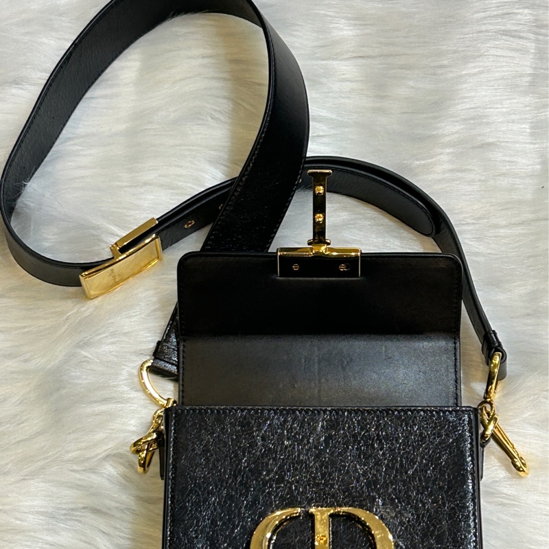DIOR 30 Montaigne 肩背手提包 M9204UMOS 黑金-2