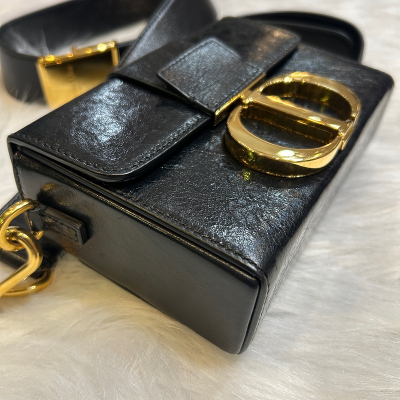 DIOR 30 Montaigne 肩背手提包 M9204UMOS 黑金-6