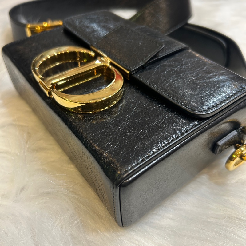 DIOR 30 Montaigne 肩背手提包 M9204UMOS 黑金-7