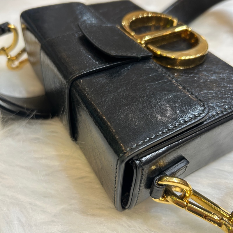 DIOR 30 Montaigne 肩背手提包 M9204UMOS 黑金-11