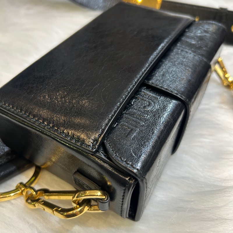 DIOR 30 Montaigne 肩背手提包 M9204UMOS 黑金-12