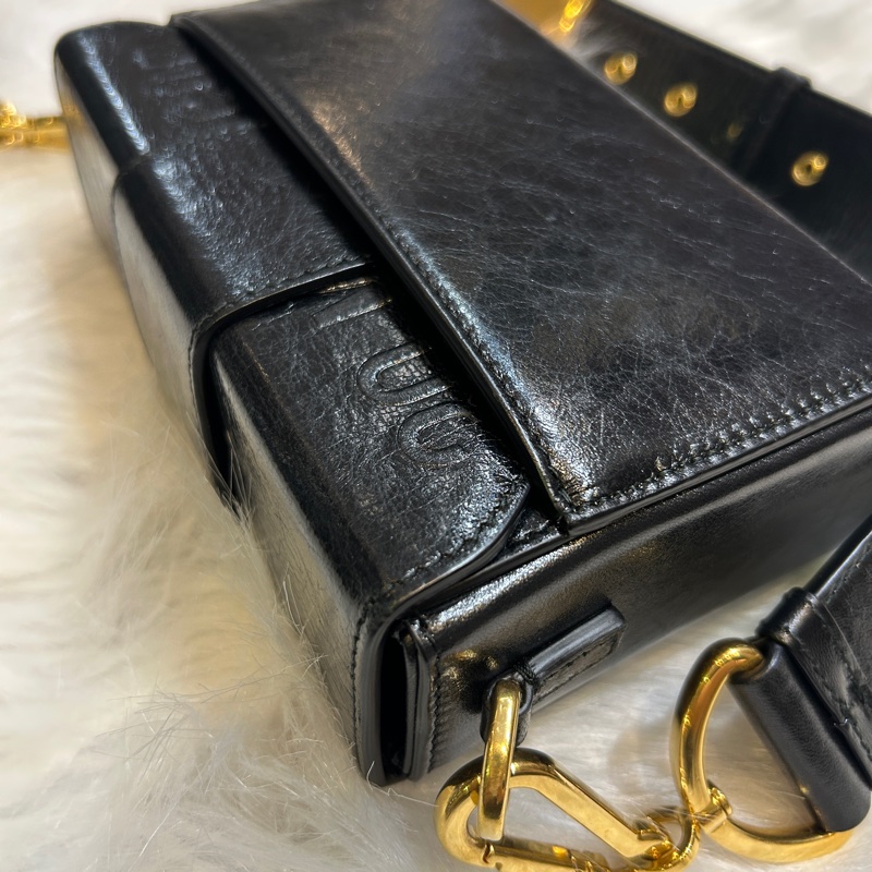 DIOR 30 Montaigne 肩背手提包 M9204UMOS 黑金-13