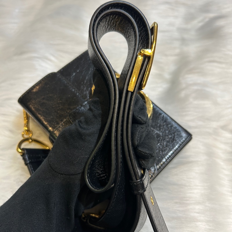 DIOR 30 Montaigne 肩背手提包 M9204UMOS 黑金-18