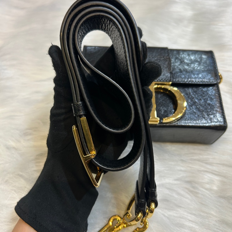 DIOR 30 Montaigne 肩背手提包 M9204UMOS 黑金-19
