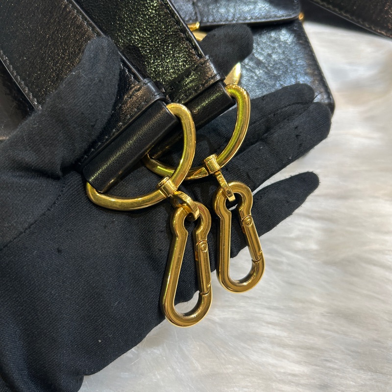 DIOR 30 Montaigne 肩背手提包 M9204UMOS 黑金-21