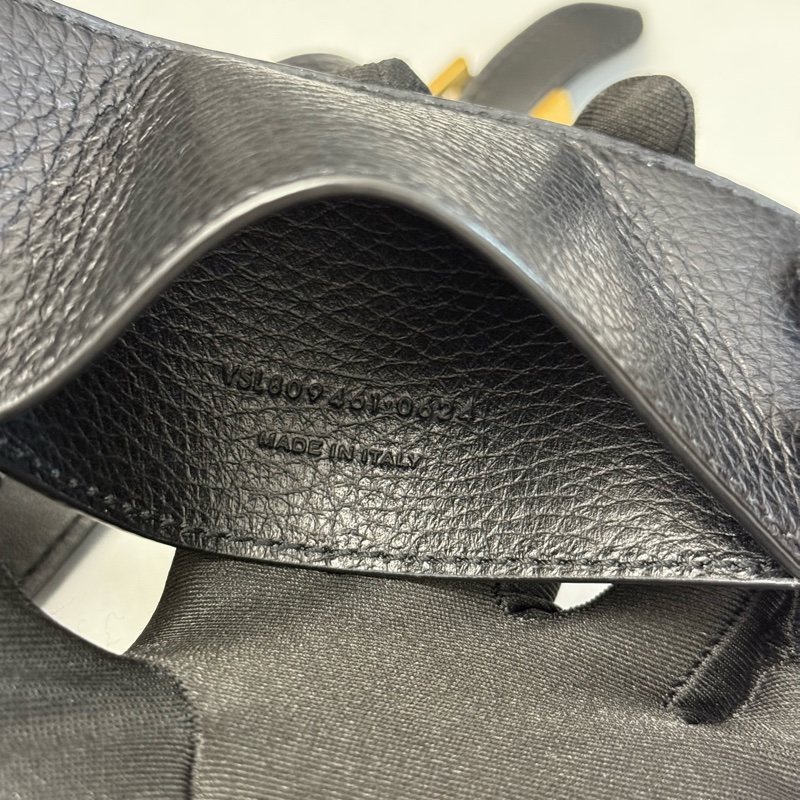 YSL 99新 聖羅蘭黑色金扣mini hobo迷你單肩腋下包手提包 有24年11購證-5