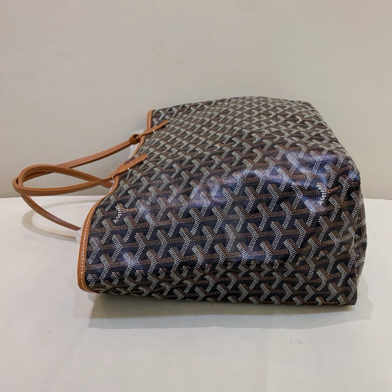 Goyard戈雅 金棕 Y字滿印老花單肩子母購物袋21年編碼-4